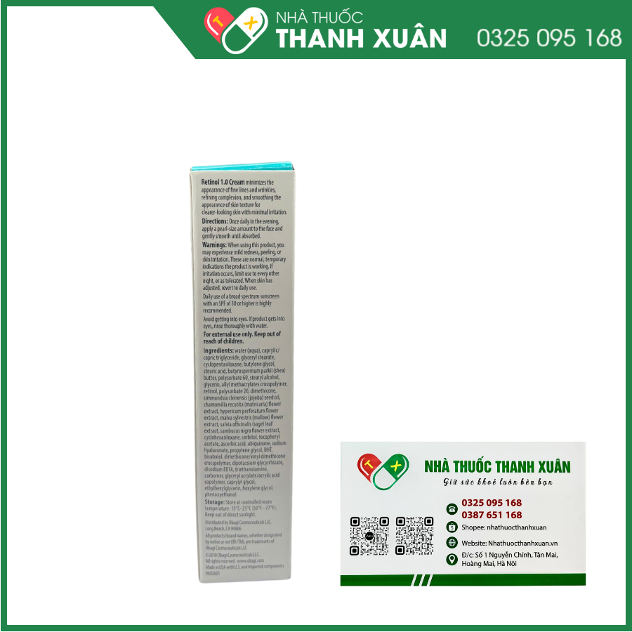 Retinol OBAGI 1.0 cream trẻ hóa da, ngăn ngừa mụn